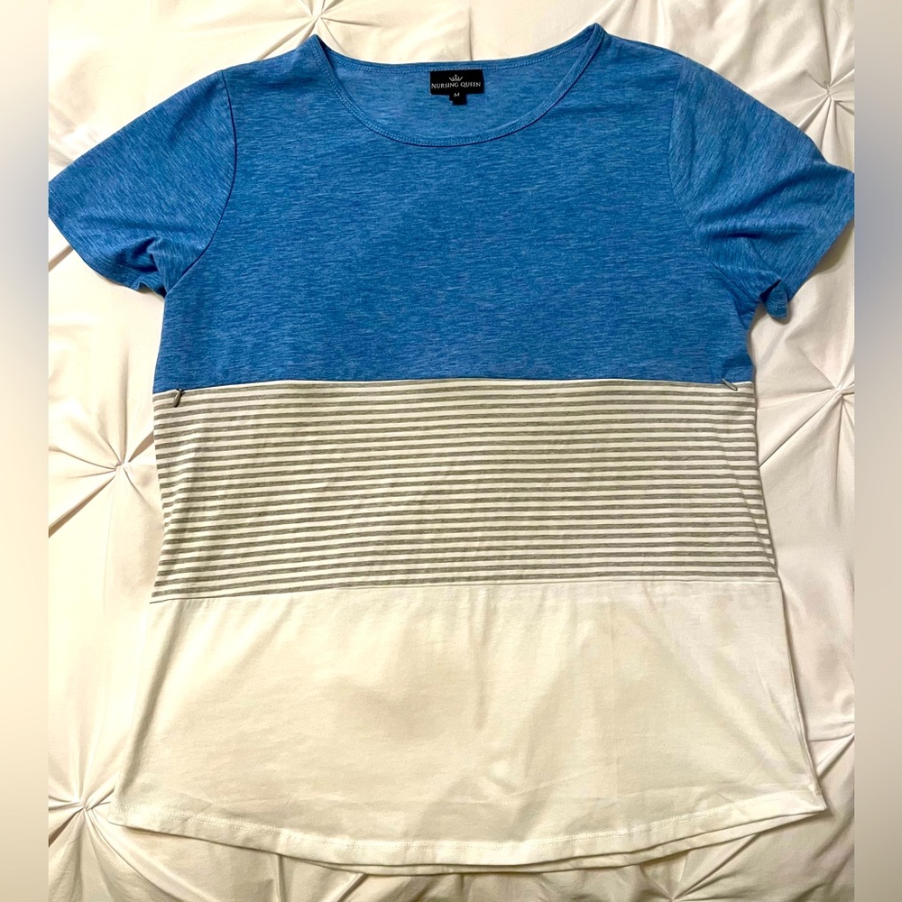 Nursing Queen zipper top. Great for nursing or pumping. Double zipper.
